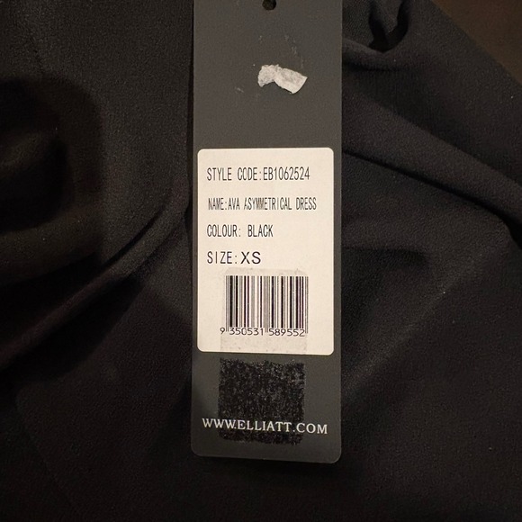 Elliatt Ava Asymmetrical Dress Black One Shoulder Mini Womens XS - Picture 10 of 13